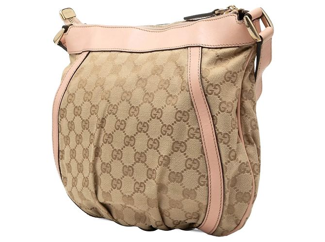 Borsa a tracolla Abbey D Ring in tela GG Gucci beige - vista 2