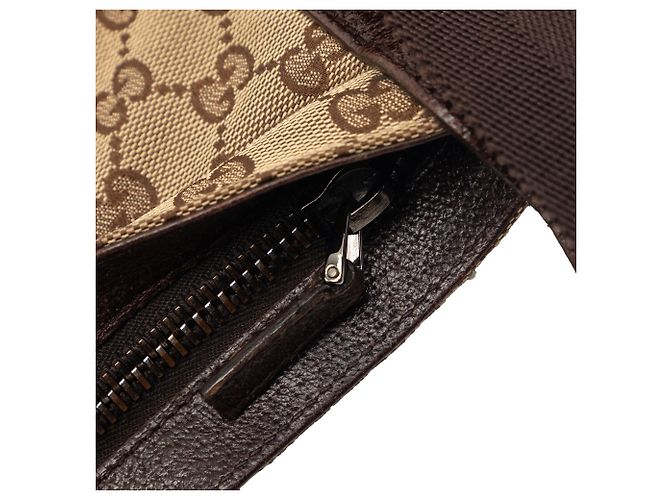 Borsa a tracolla Gucci GG Canvas beige - vista 7