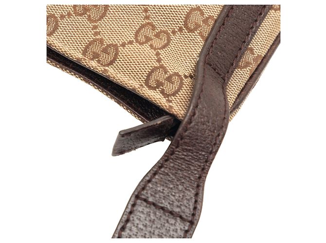 Borsa a tracolla Gucci GG Canvas beige - vista 8