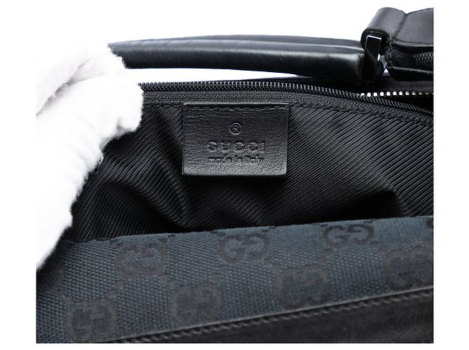 Borsa a tracolla Gucci GG Canvas nera Nero - vista 5