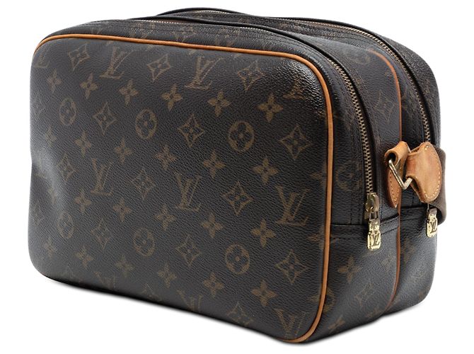 Borsa a tracolla Louis Vuitton Monogram Reporter PM marrone - vista 2