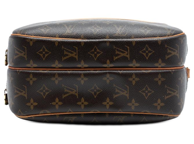 Borsa a tracolla Louis Vuitton Monogram Reporter PM marrone - vista 3