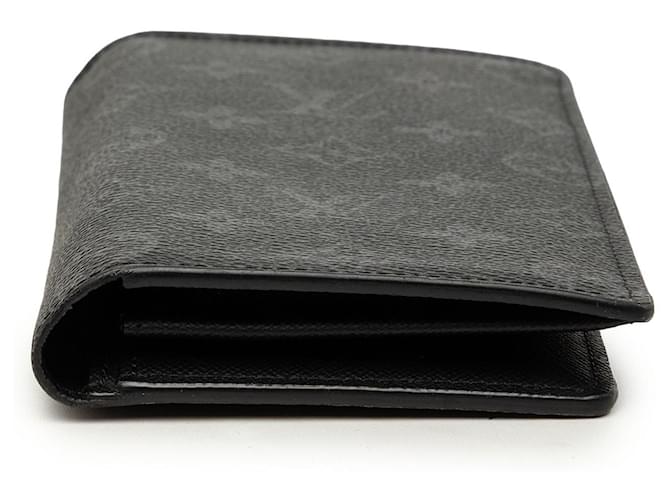 Cartera larga Louis Vuitton Monogram Eclipse Brazza negra Negro - vista 3