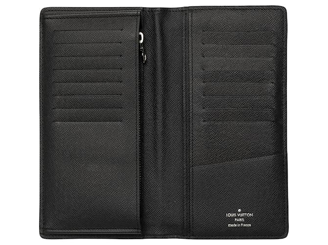 Cartera larga Louis Vuitton Monogram Eclipse Brazza negra Negro - vista 4