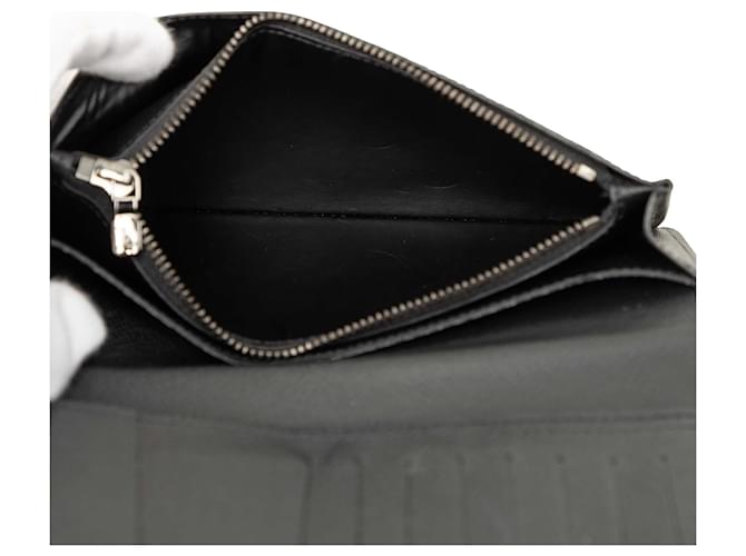 Cartera larga Louis Vuitton Monogram Eclipse Brazza negra Negro - vista 5