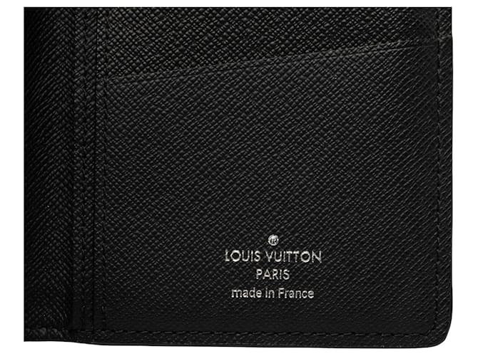 Cartera larga Louis Vuitton Monogram Eclipse Brazza negra Negro - vista 6