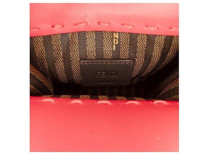 Mini borsa shopper Sunshine in pelle rosa Fendi - vista 5
