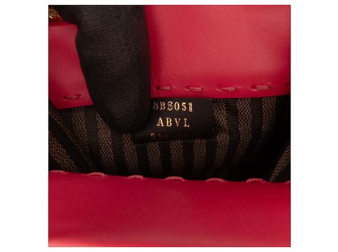 Mini borsa shopper Sunshine in pelle rosa Fendi - vista 6