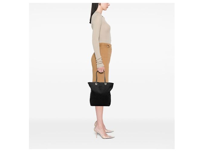 Tote in tela GG Gucci nero - vista 7