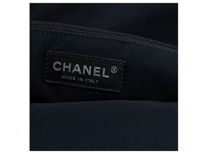 Borsa Chanel Chic Quilt Frame in pelle di vitello iridescente grigia Grigio - vista 5