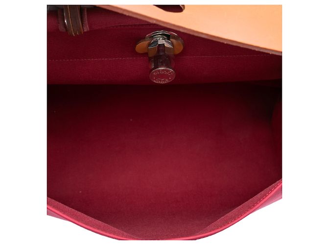 Borsa Hermès Toile Herbag Zip 39 rossa Rosso - vista 4