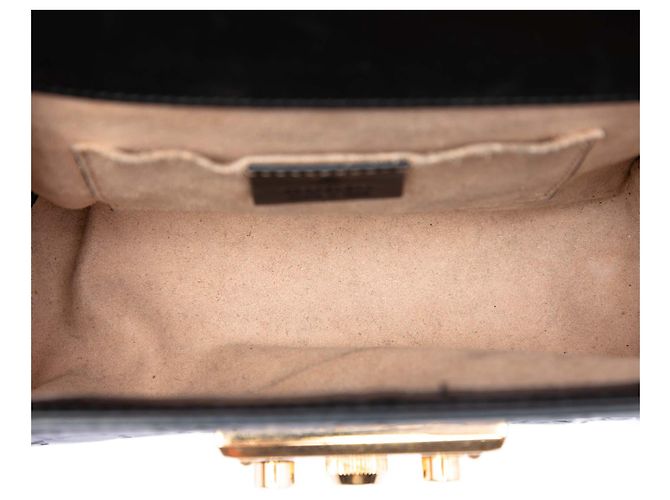 Borsa a tracolla Gucci Small Guccissima Padlock nera Nero - vista 4