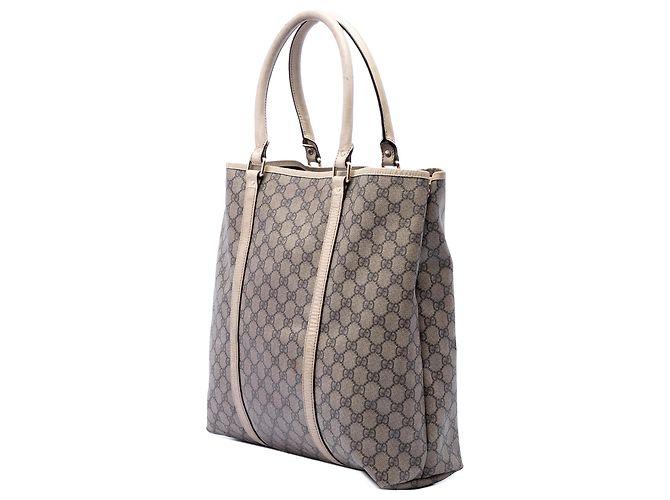 Tote verticale Gucci GG Supreme beige - vista 2
