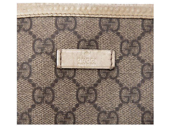 Tote verticale Gucci GG Supreme beige - vista 5