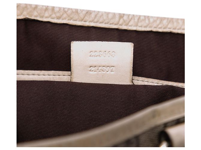 Tote verticale Gucci GG Supreme beige - vista 6