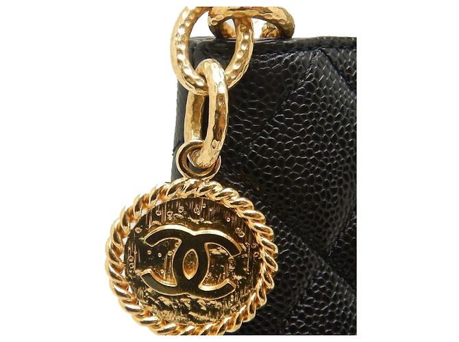 Tote Chanel Caviar Medallion nero - vista 6