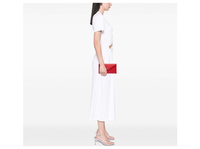 Red Prada Vitello Move Envelope Clutch - view 6