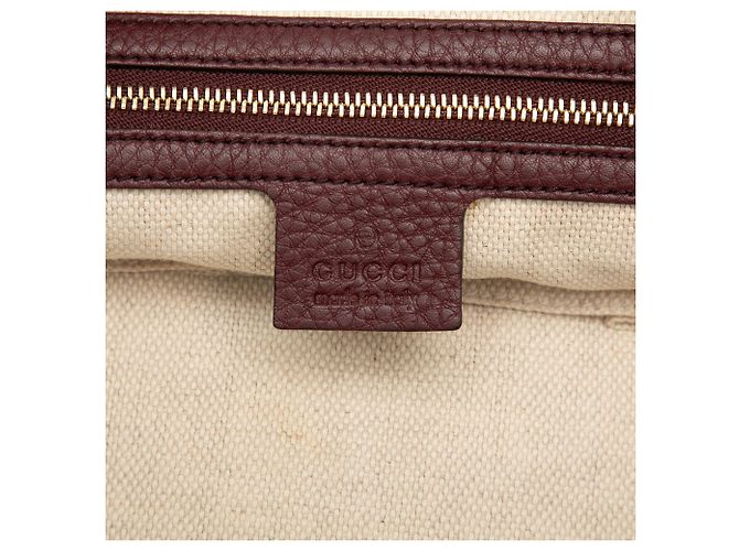Borsa a tracolla Gucci Soho in pelle rossa misura Medium Rosso - vista 5