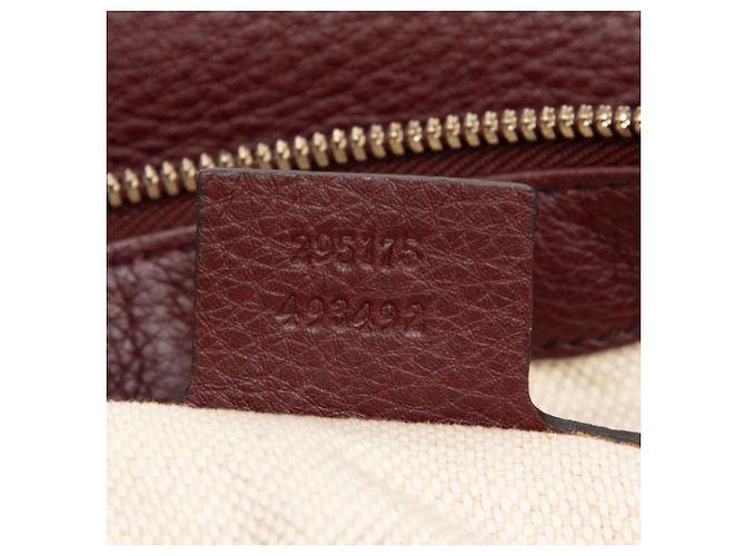 Borsa a tracolla Gucci Soho in pelle rossa misura Medium Rosso - vista 6