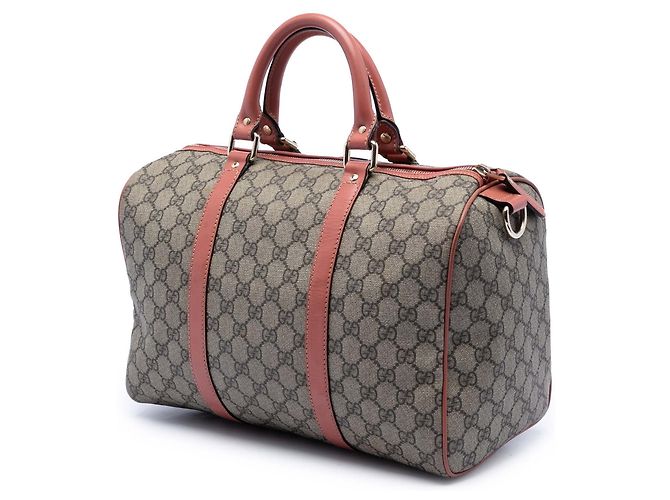 Bolsa Boston Gucci Medium GG Supreme Joy bege - vista 2