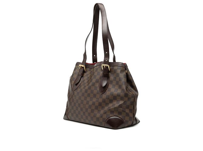 Borsa Tote Louis Vuitton Damier Ebene Hampstead MM marrone - vista 2