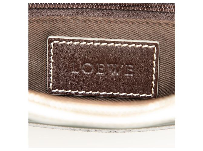 LOEWE Anagram beschichtetes Canvas Umhängetasche weiß - Ansicht 5