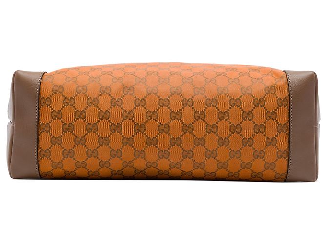 Tote Gucci GG Canvas Web marrone - vista 3
