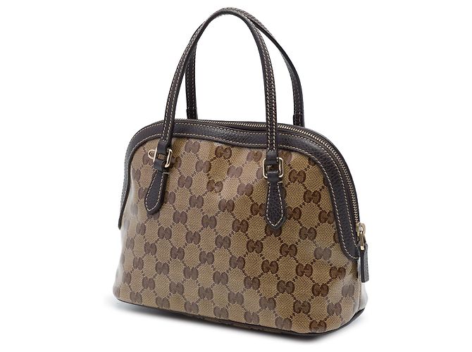 Borsa Gucci Mini GG Crystal Dome beige - vista 2