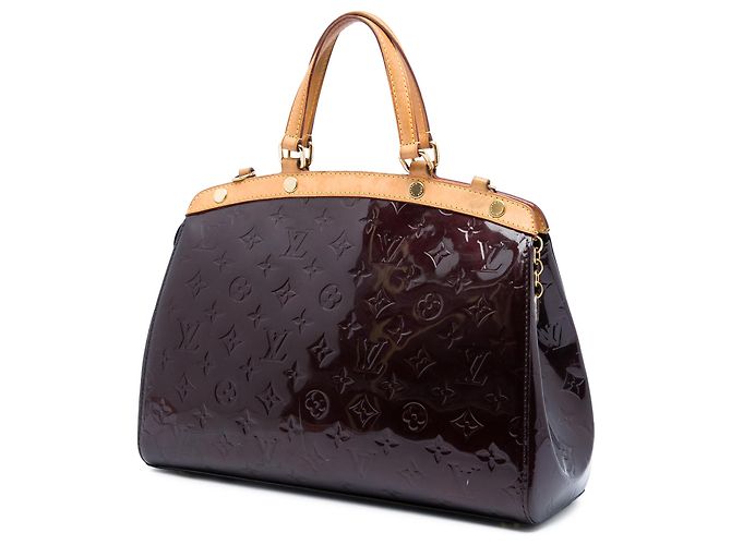 Borsa Louis Vuitton Monogram Vernis Brea MM viola Porpora - vista 2
