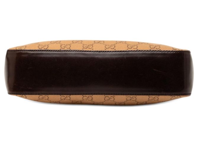 Bolsa de mão Gucci GG em denim marrom - vista 3