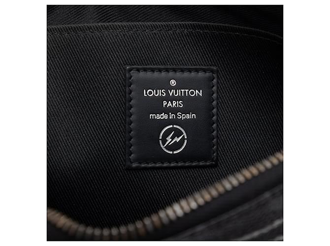 Clutch iPad Louis Vuitton Monogram Eclipse Flash Fragment nera Nero - vista 5
