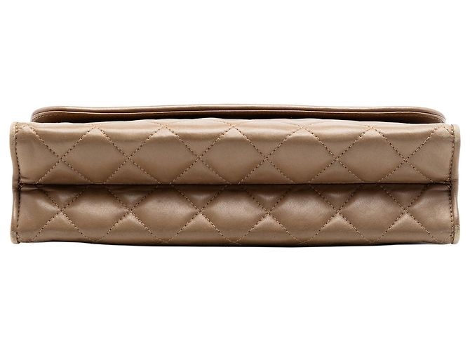 Chanel Quilted Lambskin Tassel Flap Crossbody Bag in Beige - Ansicht 3