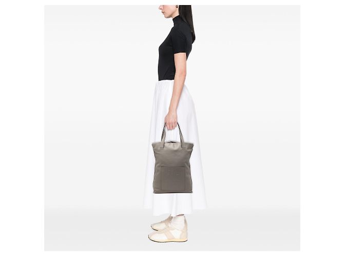 Tote LOEWE in pelle grigia con Anagram Grigio - vista 10