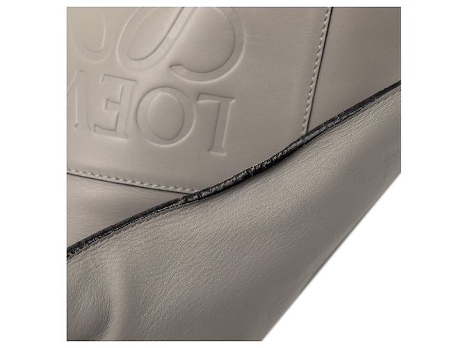 Tote LOEWE in pelle grigia con Anagram Grigio - vista 8