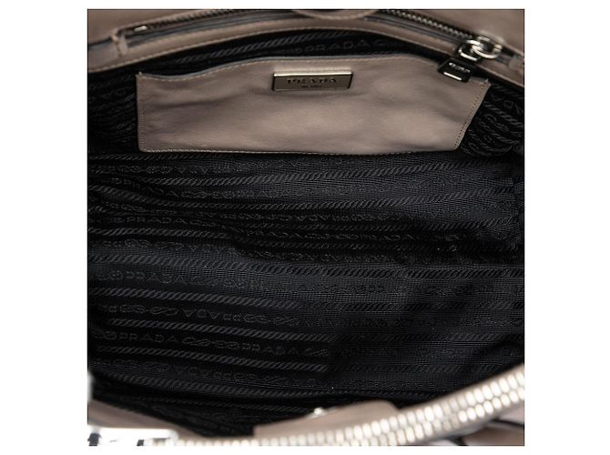Borsa Prada Small Glace Calf Twin Pocket Beige - vista 4