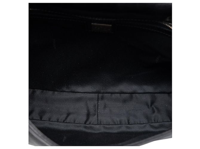 Borsa a tracolla Fendi in pelle di vitello FF nera Nero - vista 4