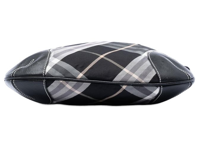 Borsa hobo in tela Burberry Supernova Check nera Nero - vista 3