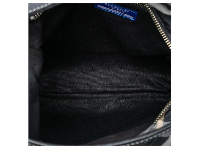 Borsa hobo in tela Burberry Supernova Check nera Nero - vista 4