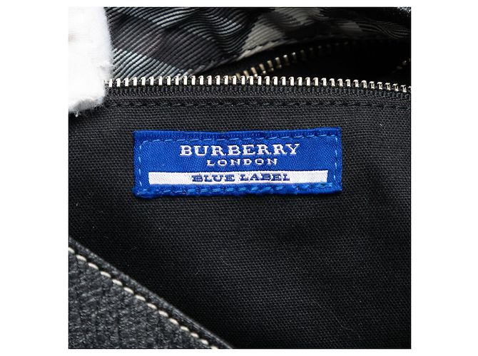 Borsa hobo in tela Burberry Supernova Check nera Nero - vista 5