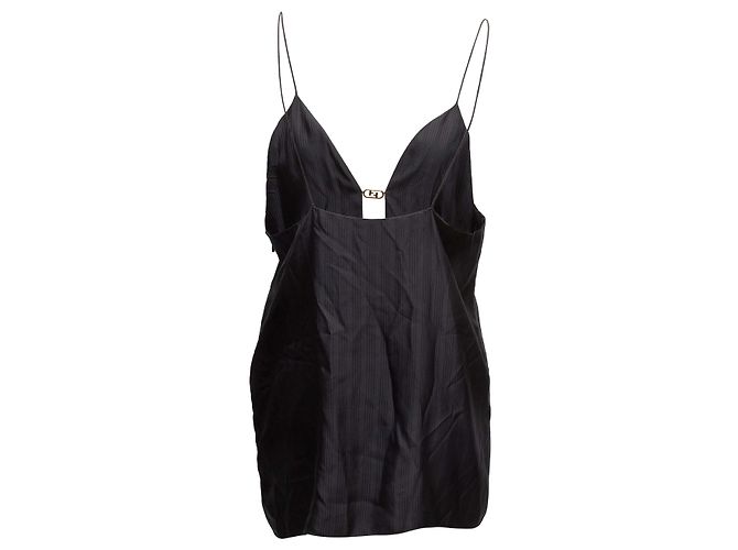 Top de rayas sin mangas negro Fendi Talla US M - vista 4
