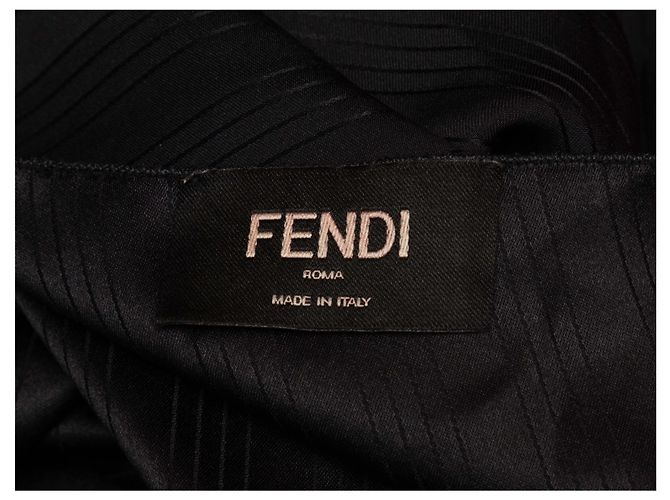 Top de rayas sin mangas negro Fendi Talla US M - vista 5