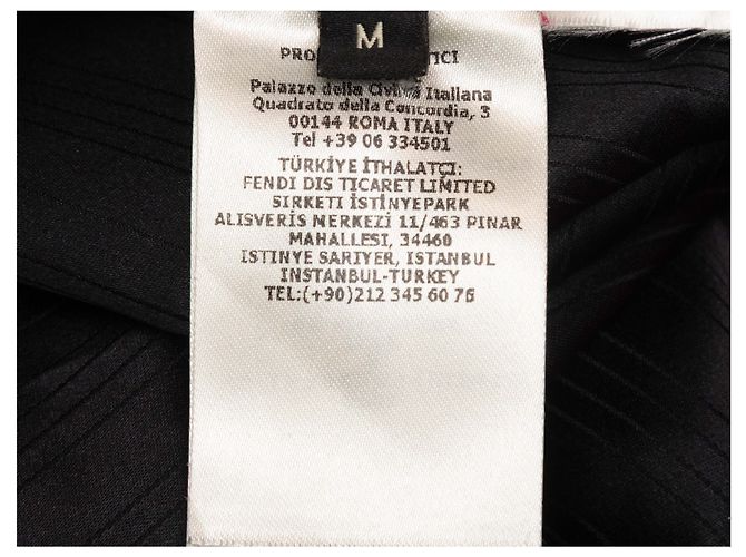 Top de rayas sin mangas negro Fendi Talla US M - vista 6