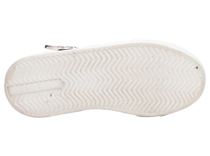 Zapatillas de caña alta de nylon Prada blanco y negro con tira de tachuelas Talla 36.5 - vista 5