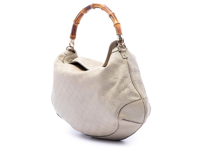 Borsa Gucci Guccissima Peggy Bamboo marrone - vista 2