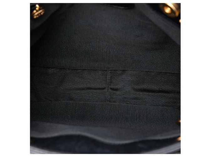Borsa a tracolla Chanel CC Caviar nera con tasca frontale Nero - vista 4