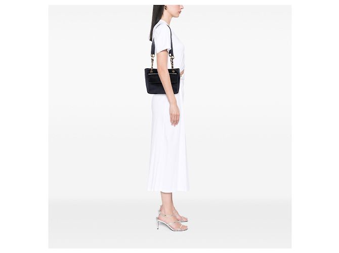Borsa a tracolla Chanel CC Caviar nera con tasca frontale Nero - vista 6