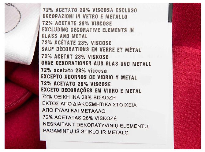 Ärmelloses rotes Prada Kleid mit Strassbesatz Größe IT 42 - Ansicht 7