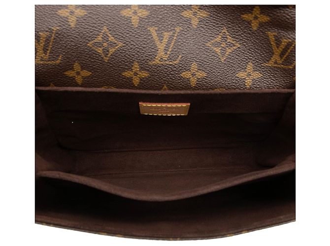 Borsa Louis Vuitton Monogram Pochette Metis marrone - vista 4