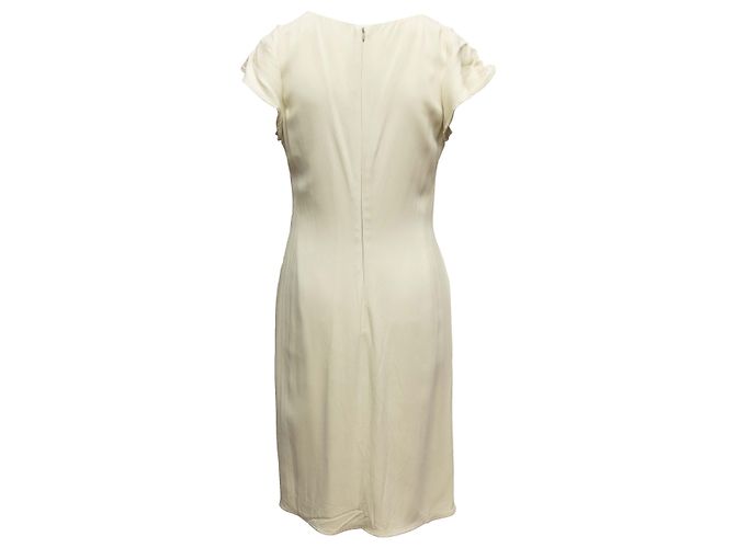 Valentino Garavani Valentino Kurzarmkleid in blassem Chartreuse Größe IT 46 Grün - Ansicht 3
