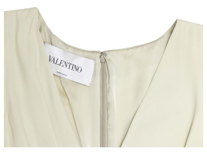 Valentino Garavani Valentino Kurzarmkleid in blassem Chartreuse Größe IT 46 Grün - Ansicht 7